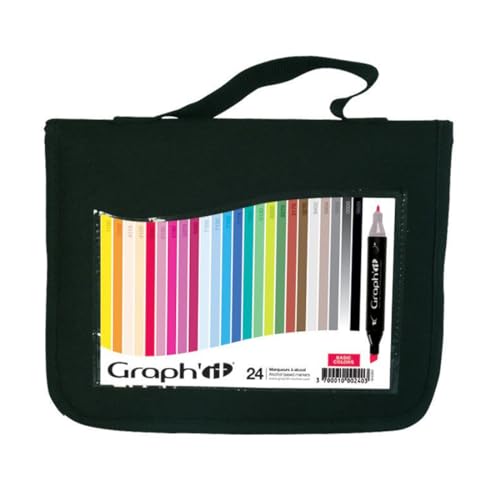 Graph 'it 24 Stück Marker, Alkohol Doppelspitze Basic colors von GRAPH'IT