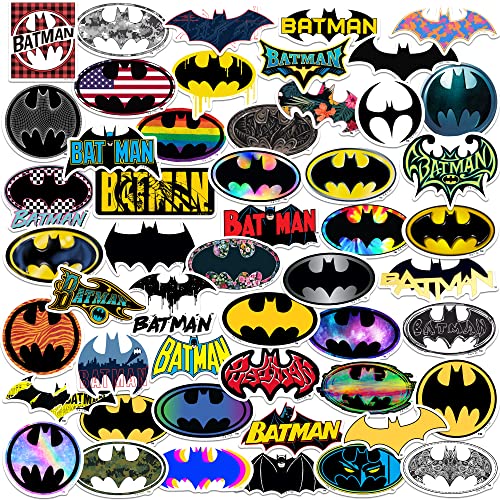 Batman – Logo 50 CT Aufkleber Pack Große Deluxe-Aufkleber – Laptop, Wasserflasche, Scrapbooking, Tablet, Skateboard, Indoor/Outdoor – Set mit 50 Stück Batman – Logo 50 CT Aufkleber Pack Große Deluxe-Aufkleber – Laptop, Wasserflasche, Scrapbooking, Tablet, Skateboard, Indoor/Outdoor – Set mit 50 Stück von GRAPHICS & MORE