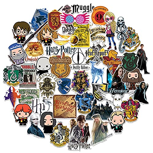 Harry Potter gestanzte Vinyl-Aufkleber Variety Pack – Laptop, Wasserflasche, Scrapbooking, Tablet, Skateboard, Indoor/Outdoor – 50 Stück Harry Potter gestanzte Vinyl-Aufkleber Variety Pack – Laptop, Wasserflasche, Scrapbooking, Tablet, Skateboard, Indoor/Outdoor – 50 Stück von GRAPHICS & MORE