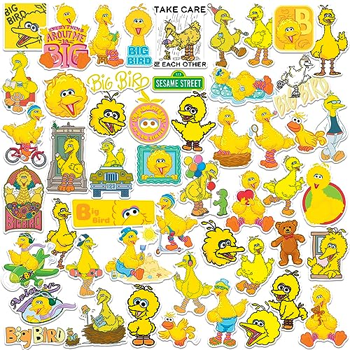 Sesamstraße Big Bird 50 ct Vinyl große Deluxe-Aufkleber für Laptop, Wasserflasche, Scrapbooking, Tablet, Skateboard, drinnen und draußen, 50 Stück Sesamstraße Big Bird 50 ct Vinyl große Deluxe-Aufkleber für Laptop, Wasserflasche, Scrapbooking, Tablet, Skateboard, drinnen und draußen, 50 Stück von GRAPHICS & MORE