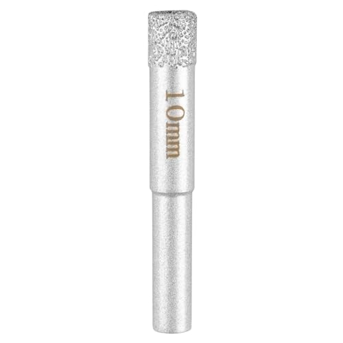 GRAPHITE Diamant-Lochsäge 10mm mit Zylinderschaft, zum Trocken- & Nassbohren, für Fliesen, Feinsteinzeug, Glas & Keramik, 3000 U/min - Präzises, sauberes Bohren ohne Ausbrüche von GRAPHITE
