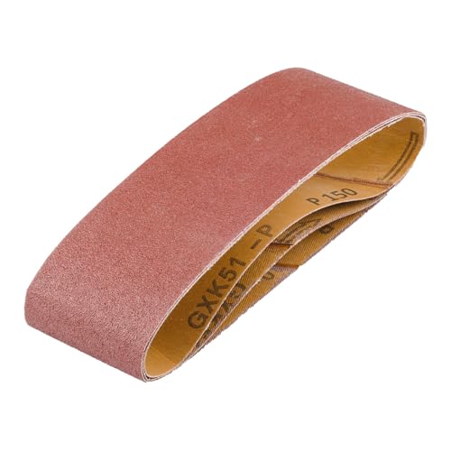 GRAPHITE Schleifbänder, Schleifband Set 3 x Korn P40/60/80/100/120 für Bandschleifer Schleifmaschine, Zum Schleifen, Feilen, Schärfen und Entrosten (3 Stück) von GRAPHITE