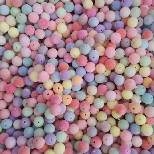 GRASKY 100 Stück 10/12 mm runde Samtperlen, Flauschige Perlen, runde Acrylperlen für die Schmuckherstellung, Kette, Armband, Halskette, Haarperlen, Basteln GRASKY 100 Stück 10/12 mm runde Samtperlen, Flauschige Perlen, runde Acrylperlen für die Schmuckherstellung, Kette, Armband, Halskette, Haarperlen, Basteln von GRASKY