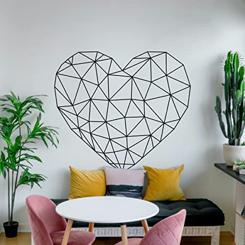GRAVURZEILE Wandtattoo - Herz Design - Wandtattoo mit Gitterherz für Wohnung - Geometrisches Design in Gitteroptik - Selbstklebend - Konturschnitt ohne Ränder – Größe ca. 62 x 69 cm GRAVURZEILE Wandtattoo - Herz Design - Wandtattoo mit Gitterherz für Wohnung - Geometrisches Design in Gitteroptik - Selbstklebend - Konturschnitt ohne Ränder – Größe ca. 62 x 69 cm von GRAVURZEILE