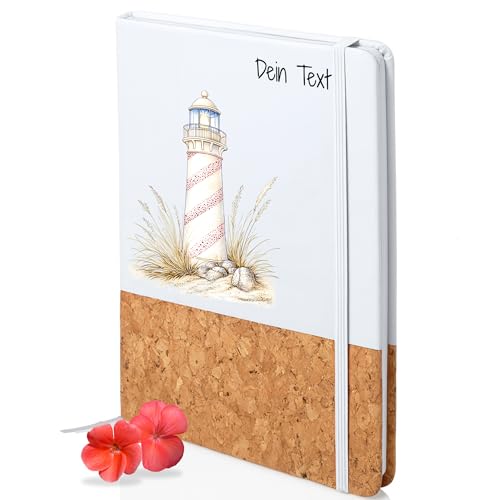 GRAZDesign Leuchtturm Notizbuch personalisiert mit Namen - Geschenk für Lehrer und Reiseliebhaber A5 GRAZDesign Leuchtturm Notizbuch personalisiert mit Namen - Geschenk für Lehrer und Reiseliebhaber A5 von GRAZDesign