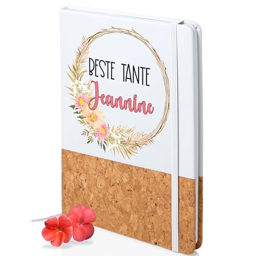 GRAZDesign Notizbuch Beste Tante mit Namen - Skizzenbuch A5 - Geschenk Weihnachten, Abschied, Dankeschön von GRAZDesign