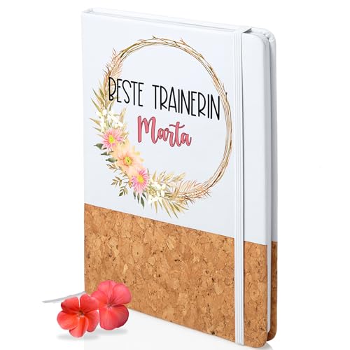 GRAZDesign Notizbuch Beste Trainerin mit Namen - Skizzenbuch A5 - Geschenk Weihnachten, Abschied, Dankeschön von GRAZDesign