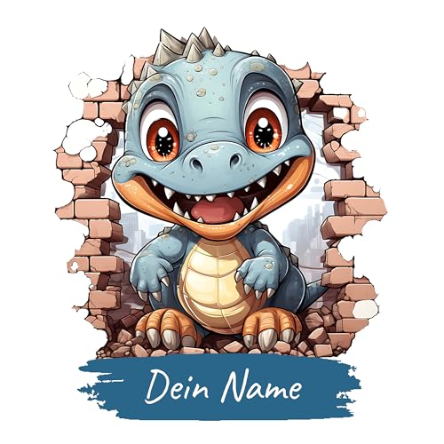 GRAZDesign Personalisiertes Wandtattoo Dino mit Namen für Kinderzimmer Junge - Wandaufkleber über Bett & Sofa - 46x40cm GRAZDesign Personalisiertes Wandtattoo Dino mit Namen für Kinderzimmer Junge - Wandaufkleber über Bett & Sofa - 46x40cm von GRAZDesign