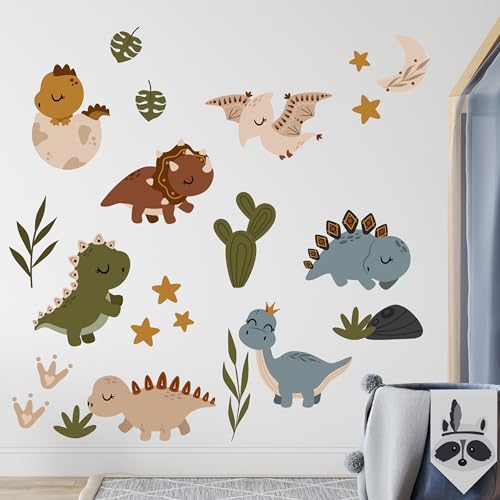 GRAZDesign Wandtattoo Dino Set Kinderzimmer für Jungen und Mädchen, Wandsticker Dinosaurier - 100x57cm GRAZDesign Wandtattoo Dino Set Kinderzimmer für Jungen und Mädchen, Wandsticker Dinosaurier - 100x57cm von GRAZDesign