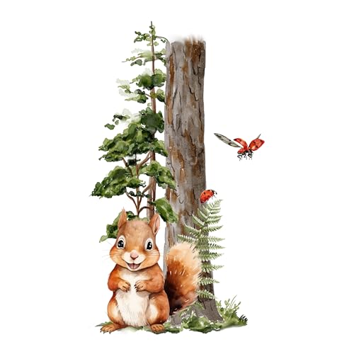 GRAZDesign Wandtattoo Eichhörnchen im Wald, Waldtiere Wandsticker für Babyzimmer und Kinderzimmer, Wandeko für Jungen und Mädchen - 53x30cm GRAZDesign Wandtattoo Eichhörnchen im Wald, Waldtiere Wandsticker für Babyzimmer und Kinderzimmer, Wandeko für Jungen und Mädchen - 53x30cm von GRAZDesign