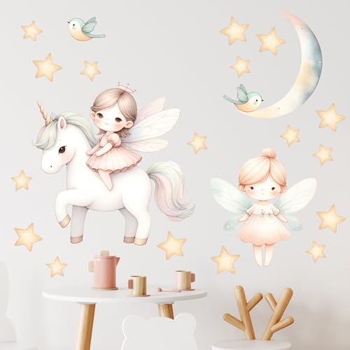 GRAZDesign Wandtattoo Einhorn Mädchen Kinderzimmer Set, Wandsticker XXL - 100x57cm GRAZDesign Wandtattoo Einhorn Mädchen Kinderzimmer Set, Wandsticker XXL - 100x57cm von GRAZDesign