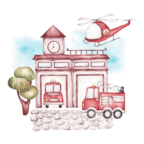 GRAZDesign Wandtattoo Feuerwehr Kinderzimmer & Babyzimmer, Wandaufkleber Junge für Kleinkinder, Wanddeko als Sticker - 33x30cm GRAZDesign Wandtattoo Feuerwehr Kinderzimmer & Babyzimmer, Wandaufkleber Junge für Kleinkinder, Wanddeko als Sticker - 33x30cm von GRAZDesign