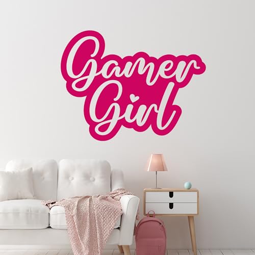 GRAZDesign Wandtattoo Gamer Girl Kinderzimmer Mädchen, Wandaufkleber Jugendzimmer Gamerzimmer, lustige Sprüche - 39x30cm / schwarz von GRAZDesign