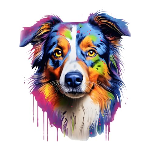 GRAZDesign Wandtattoo Hund Australian Shepherd buntes cooles Wandsticker für Jugendzimmer, Kinderzimmer, Wohnzimmer Wandaufkleber - 36x30cm GRAZDesign Wandtattoo Hund Australian Shepherd buntes cooles Wandsticker für Jugendzimmer, Kinderzimmer, Wohnzimmer Wandaufkleber - 36x30cm von GRAZDesign
