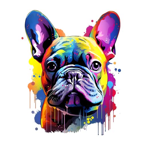 GRAZDesign Wandtattoo Hund Französische Bulldogge buntes cooles Wandsticker für Jugendzimmer, Kinderzimmer, Wohnzimmer Wandaufkleber - 38x30cm GRAZDesign Wandtattoo Hund Französische Bulldogge buntes cooles Wandsticker für Jugendzimmer, Kinderzimmer, Wohnzimmer Wandaufkleber - 38x30cm von GRAZDesign