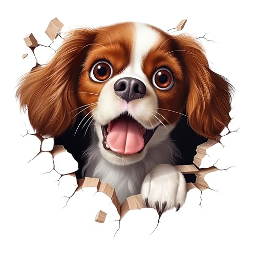 GRAZDesign Wandtattoo Hund Wanddurchbruch Wandriss lustiges Motiv, Wandaufkleber Kinderzimmer, Wohnzimmer, Flur - 51x50cm GRAZDesign Wandtattoo Hund Wanddurchbruch Wandriss lustiges Motiv, Wandaufkleber Kinderzimmer, Wohnzimmer, Flur - 51x50cm von GRAZDesign