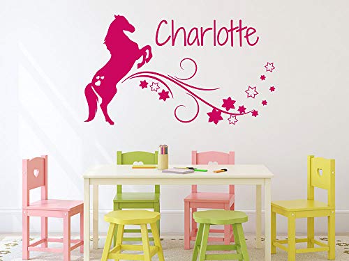 GRAZDesign Wandtattoo Kinderzimmer Pferd, Name personalisiert Wandaufkleber Mädchen - 52x30cm / 042 flieder GRAZDesign Wandtattoo Kinderzimmer Pferd, Name personalisiert Wandaufkleber Mädchen - 52x30cm / 042 flieder von GRAZDesign