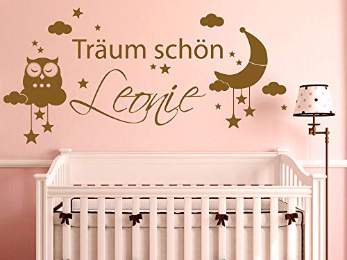 GRAZDesign Wandtattoo Kinderzimmer Sprüche Träum schön Name Eule | Wandsticker Babyzimmer | Wandaufkleber Mond Wolken | personalisiertes Geschenk Baby Deko - 119x57cm / 053 hellblau GRAZDesign Wandtattoo Kinderzimmer Sprüche Träum schön Name Eule | Wandsticker Babyzimmer | Wandaufkleber Mond Wolken | personalisiertes Geschenk Baby Deko - 119x57cm / 053 hellblau von GRAZDesign
