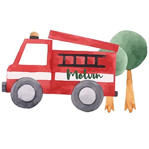 GRAZDesign Wandtattoo Kinderzimmer Junge Name Feuerwehr & Auto Babyzimmer, Feuerwehrauto personalisiert Sticker Fahrzeuge selbstklebend Coole Geschenke Kinder BxH 100x57cm GRAZDesign Wandtattoo Kinderzimmer Junge Name Feuerwehr & Auto Babyzimmer, Feuerwehrauto personalisiert Sticker Fahrzeuge selbstklebend Coole Geschenke Kinder BxH 100x57cm von GRAZDesign