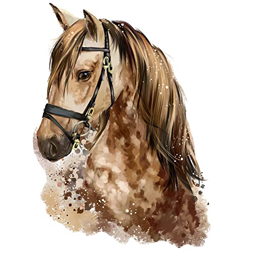 GRAZDesign Wandtattoo Pferd Kinderzimmer Mädchen | Wandsticker Pferdekopf braun | Deko Wanddeko selbstklebend Pferdesticker - 55x40cm GRAZDesign Wandtattoo Pferd Kinderzimmer Mädchen | Wandsticker Pferdekopf braun | Deko Wanddeko selbstklebend Pferdesticker - 55x40cm von GRAZDesign