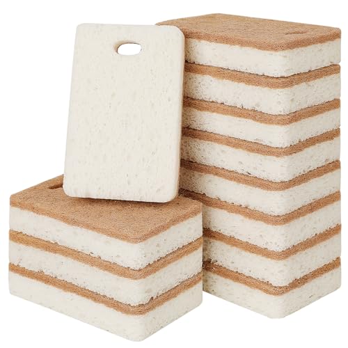 GRBAIN 12 Stück Spülschwamm Naturschwamm Gemacht aus Kokosfasern und Sisal Schwamm Biologisch Abbaubar Dauerhaft Schmutzradierer Schwamm Wiederverwendbar Küchenschwamm Nachhaltige Produkte-B GRBAIN 12 Stück Spülschwamm Naturschwamm Gemacht aus Kokosfasern und Sisal Schwamm Biologisch Abbaubar Dauerhaft Schmutzradierer Schwamm Wiederverwendbar Küchenschwamm Nachhaltige Produkte-B von GRBAIN