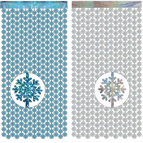 GREATRIL Schneeflocke Lametta Vorhang Blau Silber Glitzer Party Luftschlangen Vorhang Foil Hintergrund Deko für Schneeflocke Winter Wonderland Apres Ski Frozen Gefrorene Geburtstag Party GREATRIL Schneeflocke Lametta Vorhang Blau Silber Glitzer Party Luftschlangen Vorhang Foil Hintergrund Deko für Schneeflocke Winter Wonderland Apres Ski Frozen Gefrorene Geburtstag Party von GREATRIL