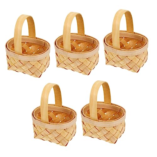 GREENADSCAPE Geflochtene Mini-körbe Mit Griffen Kleine Geschenkboxen Für Süßigkeiten Blumen Und Dekorationen Robust Und Wiederverwendbar GREENADSCAPE Geflochtene Mini-körbe Mit Griffen Kleine Geschenkboxen Für Süßigkeiten Blumen Und Dekorationen Robust Und Wiederverwendbar von GREENADSCAPE