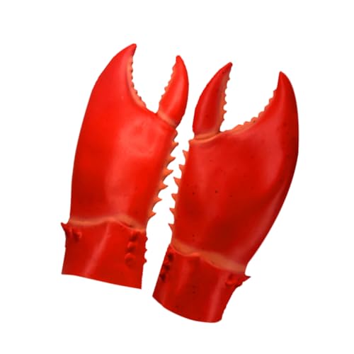 GREENADSCAPE 1 Paar Krabbenscherenhandschuhe Tierkostümzubehör Für Cosplay-party Latex-handschuhe Für Outdoorgebrauch von GREENADSCAPE
