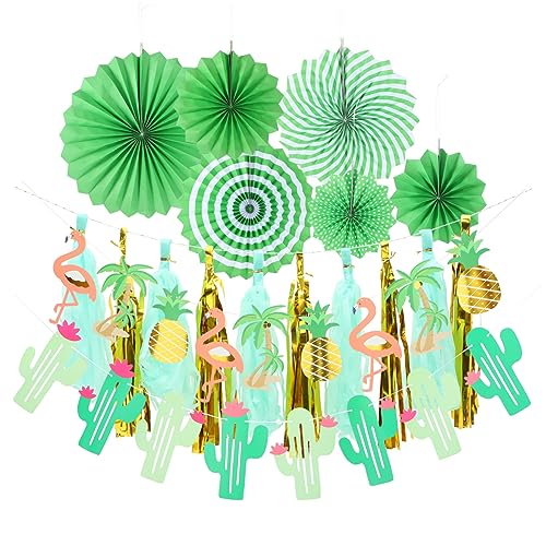 GREENADSCAPE 1 Set Flamingo Ananas Hawaii Papierfächer, Papier Hängeornament, Flamingo Partyzubehör, Hawaii Mottopartyzubehör, Flamingo Partydekorationen, Hawaii Partydekorationen GREENADSCAPE 1 Set Flamingo Ananas Hawaii Papierfächer, Papier Hängeornament, Flamingo Partyzubehör, Hawaii Mottopartyzubehör, Flamingo Partydekorationen, Hawaii Partydekorationen von GREENADSCAPE