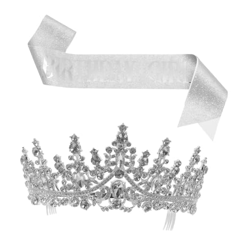 GREENADSCAPE 1 Set Gürtel Kristallkrone Geburtstagskrone Für Frauen Geburtstagsschärpe Geburtstagskrone Für Männer Dekorative Kronenschärpe Geburtstagskrone Und Schärpe Ornament Diademe Und GREENADSCAPE 1 Set Gürtel Kristallkrone Geburtstagskrone Für Frauen Geburtstagsschärpe Geburtstagskrone Für Männer Dekorative Kronenschärpe Geburtstagskrone Und Schärpe Ornament Diademe Und von GREENADSCAPE