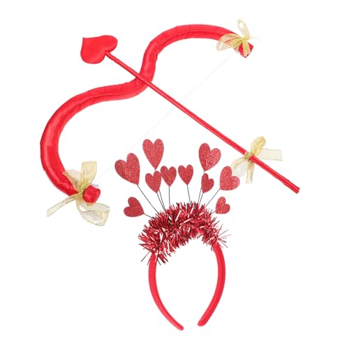 GREENADSCAPE 1 Set Und Bogen Requisiten Valentinstagskostüm Valentinstags Stirnband Für Frauen Rotes Herz Stirnband Valentinstags Zubehör Amor Cosplay Amorband Amor Kostüm Mädchen GREENADSCAPE 1 Set Und Bogen Requisiten Valentinstagskostüm Valentinstags Stirnband Für Frauen Rotes Herz Stirnband Valentinstags Zubehör Amor Cosplay Amorband Amor Kostüm Mädchen von GREENADSCAPE