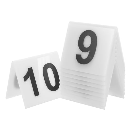 GREENADSCAPE 10 Stück Nummernschild Markierungsschilder, Reservierungsschilder Für Tische, Hängende Tischnummern, Beweismarkierung Für Klassenzimmer, Nummernschilder, Tatortnummern, Halloween GREENADSCAPE 10 Stück Nummernschild Markierungsschilder, Reservierungsschilder Für Tische, Hängende Tischnummern, Beweismarkierung Für Klassenzimmer, Nummernschilder, Tatortnummern, Halloween von GREENADSCAPE