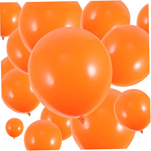 GREENADSCAPE 100 Stück Orangefarbene Luftballons Halloween Party Dekoration Verdickte Luftballons Latex Luftballons Für Festivals 12 Zoll Luftballons Partygeschenke Festival Party von GREENADSCAPE