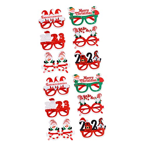 GREENADSCAPE 12 Stück Weihnachtsbrillen Aus Filz Gemischte Stile Lustige Brillengestelle Für Weihnachtsfeiern Foto Requisiten Und Weihnachtsgeschenke Für Kinder Und Erwachsene GREENADSCAPE 12 Stück Weihnachtsbrillen Aus Filz Gemischte Stile Lustige Brillengestelle Für Weihnachtsfeiern Foto Requisiten Und Weihnachtsgeschenke Für Kinder Und Erwachsene von GREENADSCAPE
