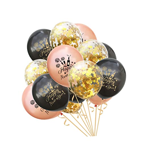 GREENADSCAPE Happy New Year Ballons Set Latexballons Rosé Und Mit Konfetti Perfekte Partydekoration Für Silvesterfeiern Und Neujahrsfeiern GREENADSCAPE Happy New Year Ballons Set Latexballons Rosé Und Mit Konfetti Perfekte Partydekoration Für Silvesterfeiern Und Neujahrsfeiern von GREENADSCAPE