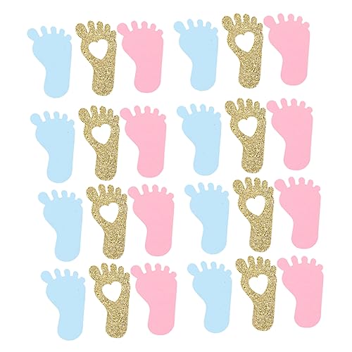 GREENADSCAPE Babyparty-dekorationen 150 Stück Buntes Füße-konfetti Für Die Feier Zur Enthüllung Des Geschlechts Von Babys GREENADSCAPE Babyparty-dekorationen 150 Stück Buntes Füße-konfetti Für Die Feier Zur Enthüllung Des Geschlechts Von Babys von GREENADSCAPE