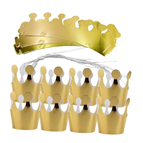 GREENADSCAPE Geburtstagskronen Für Erwachsene Jungen Und Mädchen 20 Stück Partykronen Aus Papier Glitzernde Geburtstagsdekorationen Partyhüte Für Kleinkinder Foto-requisiten von GREENADSCAPE