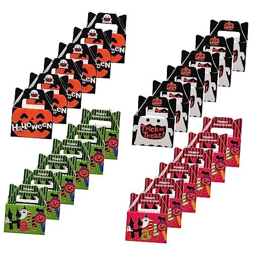 GREENADSCAPE 24 Teilige Schachteln, Halloween Tragetaschen, Kekshüllen Aus Papier, Halloween Süßigkeitenschachteln, Süßigkeitenschachteln Aus Papier, Kuchenverpackungsschachteln Aus Papier, GREENADSCAPE 24 Teilige Schachteln, Halloween Tragetaschen, Kekshüllen Aus Papier, Halloween Süßigkeitenschachteln, Süßigkeitenschachteln Aus Papier, Kuchenverpackungsschachteln Aus Papier, von GREENADSCAPE