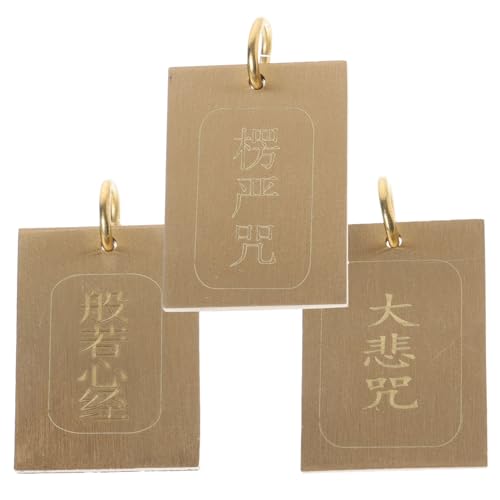 GREENADSCAPE 3 Stück Schlüsselanhänger Mit Buddhistischer Schrift, Legierung, Hängende Anhänger, Schlüsselanhänger, , Anhänger, Legierung, Schlüsselanhänger, Charms, Kreative Schlüsselanhänger GREENADSCAPE 3 Stück Schlüsselanhänger Mit Buddhistischer Schrift, Legierung, Hängende Anhänger, Schlüsselanhänger, , Anhänger, Legierung, Schlüsselanhänger, Charms, Kreative Schlüsselanhänger von GREENADSCAPE