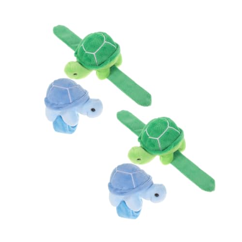GREENADSCAPE 4 Stück Kuschelige Schildkröten Snap Bracelets Weiche Hautfreundliche Plüsch Slap Armbänder für Erwachsene Vielseitige Dekoration und Partyaccessoire Grün und Blau GREENADSCAPE 4 Stück Kuschelige Schildkröten Snap Bracelets Weiche Hautfreundliche Plüsch Slap Armbänder für Erwachsene Vielseitige Dekoration und Partyaccessoire Grün und Blau von GREENADSCAPE