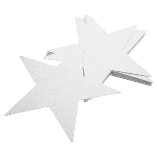 GREENADSCAPE 48 Stück Teiliges Glitzer Papier Sternen Handgeschnittene Dekoration für Pinnwände Kreative Wanddeko für Langlebige Bastelsterne mit Funkelnder Oberfläche für DIY und Kunstprojekte von GREENADSCAPE