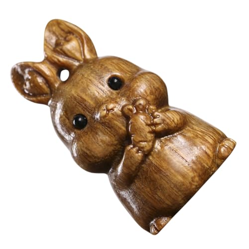 GREENADSCAPE Aus Sandelholz Geschnitzter Hase, Holzhasen Zum Basteln, Holzanhänger, DIY Bastelanhänger, Kleiner Tierkreis Hasenschmuck, Hasenstatue, Holzhasenanhänger, Holzhasen Dekoration GREENADSCAPE Aus Sandelholz Geschnitzter Hase, Holzhasen Zum Basteln, Holzanhänger, DIY Bastelanhänger, Kleiner Tierkreis Hasenschmuck, Hasenstatue, Holzhasenanhänger, Holzhasen Dekoration von GREENADSCAPE