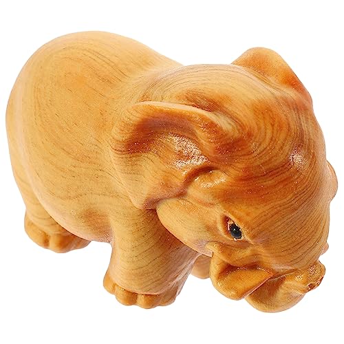 GREENADSCAPE Einzigartiges Elefanten-Ornament Aus Holz Elefantenstatue Tierdekor Jungen- Und Mädchenzimmerschmuck GREENADSCAPE Einzigartiges Elefanten-Ornament Aus Holz Elefantenstatue Tierdekor Jungen- Und Mädchenzimmerschmuck von GREENADSCAPE
