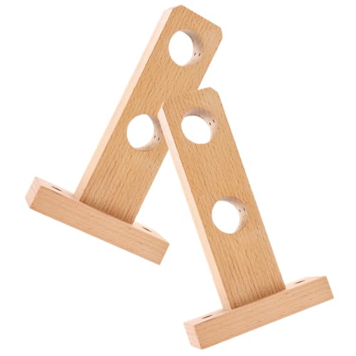GREENADSCAPE Gardinenstangenhalterungen aus Holz quadratisch mit Doppellöchern robuste Halterungen für römische Stangen GREENADSCAPE Gardinenstangenhalterungen aus Holz quadratisch mit Doppellöchern robuste Halterungen für römische Stangen von GREENADSCAPE