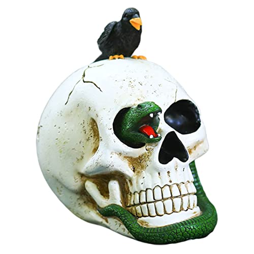GREENADSCAPE Halloween-Dekoration Aus Kunstharz Skelett-schädel-Dekoration Für Heimdekoration Und Partys GREENADSCAPE Halloween-Dekoration Aus Kunstharz Skelett-schädel-Dekoration Für Heimdekoration Und Partys von GREENADSCAPE