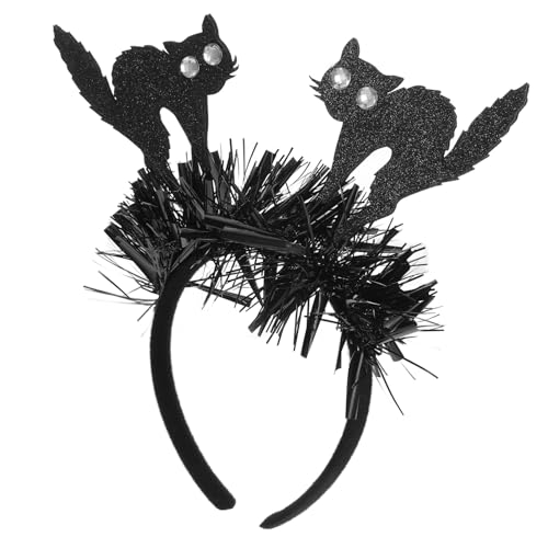 GREENADSCAPE Halloween Stirnband, Halloween Kopfschmuck, Halloween Rollenspiel Zubehör, Party Anzieh Haarreifen, Halloween Katzen Stirnbänder, Party Cosplay Zubehör, Neuartiges Stil Stirnband GREENADSCAPE Halloween Stirnband, Halloween Kopfschmuck, Halloween Rollenspiel Zubehör, Party Anzieh Haarreifen, Halloween Katzen Stirnbänder, Party Cosplay Zubehör, Neuartiges Stil Stirnband von GREENADSCAPE