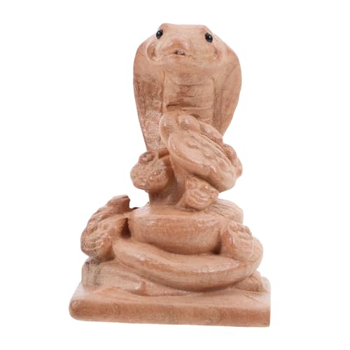 GREENADSCAPE Handgeschnitzte Schlangenholzdekorationen, Holzgraveur, Schlangenfiguren, Kleine Schlangendekor, Holzschnitzerei, Schlangenstatue, Schlangenornament, Holzschlangenfigur, von GREENADSCAPE