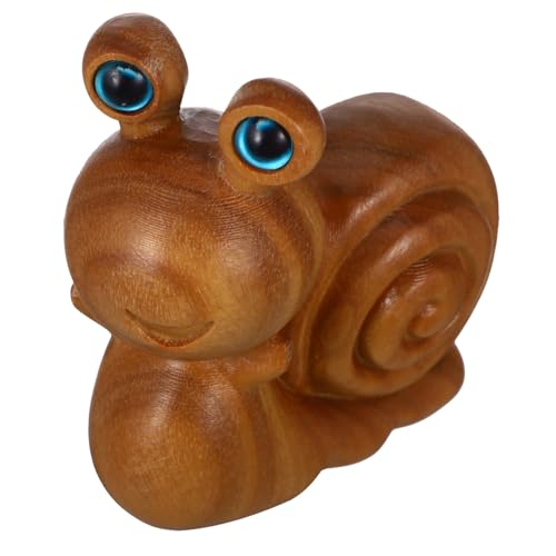 GREENADSCAPE Holz Geschnitzte Mini Schneckenstatue Dekorative Tierfigur für Teepet und Tisch Handgefertigte Holzskulptur Einzigartiges Schneckenornament Geschenkidee für Freunde GREENADSCAPE Holz Geschnitzte Mini Schneckenstatue Dekorative Tierfigur für Teepet und Tisch Handgefertigte Holzskulptur Einzigartiges Schneckenornament Geschenkidee für Freunde von GREENADSCAPE