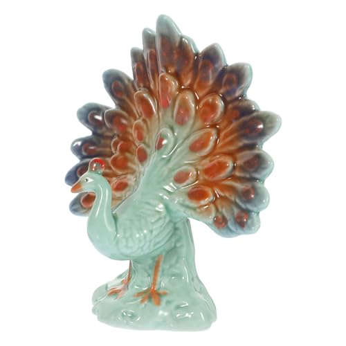 GREENADSCAPE Ornamente Tierfiguren Für Den Schreibtisch, Tischdekoration, Tierstatue, Dekoration, Keramikhandwerk, Ornament, Tischdekoration, Tierdekoration, Fotografie Requisite, Pfauenfigur, GREENADSCAPE Ornamente Tierfiguren Für Den Schreibtisch, Tischdekoration, Tierstatue, Dekoration, Keramikhandwerk, Ornament, Tischdekoration, Tierdekoration, Fotografie Requisite, Pfauenfigur, von GREENADSCAPE
