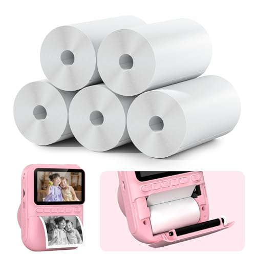 GREENKINDER 5 Rollen Druckpapier für Kinderkamera, Sofortdruck Thermopapier, Nachfüllpapier für Kinderkamera, Sofortbildkamera Druckpapier für Kinder(Für die Sofortdruckkameras des Modells H2) GREENKINDER 5 Rollen Druckpapier für Kinderkamera, Sofortdruck Thermopapier, Nachfüllpapier für Kinderkamera, Sofortbildkamera Druckpapier für Kinder(Für die Sofortdruckkameras des Modells H2) von GREENKINDER